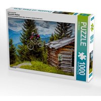 CALVENDO Puzzle Ein Motiv aus dem Kalender Downhill Action | 1000 Teile Lege-Größe 64x48cm Foto-Puzzle für glückliche Stunden von Calvendo Puzzle