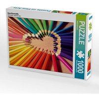 Herz Buntstifte (Puzzle) von Calvendo Puzzle