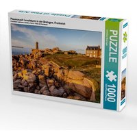 Ploumanach Leuchtturm in der Bretagne, Frankeich (Puzzle) von CALVENDO Verlag GmbH