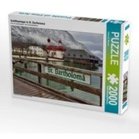 Schiffsanleger in St. Bartholomä (Puzzle) von CALVENDO Verlag GmbH