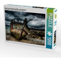 Wrack eines Fischereischiffes in der Bretagne (Puzzle) von CALVENDO Verlag GmbH