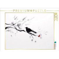 CALVENDO Puzzle Amsel und rote Blüten 2000 Teile Lege-Größe 90x67cm Foto-Puzzle für glückliche Stunden CALVENDO Puzzle Amsel und rote Blüten 2000 Teile Lege-Größe 90x67cm Foto-Puzzle für glückliche Stunden von Calvendo