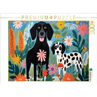 CALVENDO Puzzle Zwei Hunde spielen im Garten 2000 Teile Lege-Größe 90x67cm Foto-Puzzle für glückliche Stunden CALVENDO Puzzle Zwei Hunde spielen im Garten 2000 Teile Lege-Größe 90x67cm Foto-Puzzle für glückliche Stunden von Calvendo