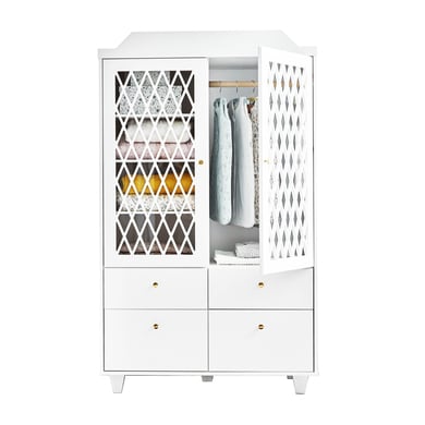 Cam Cam® COPENHAGEN Harlequin Kleiderschrank weiß von Cam Cam® COPENHAGEN