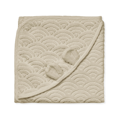 Cam Cam® COPENHAGEN Kapuzenbadetuch mit Öhrchen Baby beige von Cam Cam® COPENHAGEN