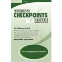Cambridge Checkpoints Vce Biology Unit 4 2008 von European Community