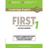 Cambridge English First 1 for Revised Exam from 2015 Student's Book Without Answers von Cambridge Academic