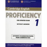 Cambridge English Proficiency 1 for Updated Exam Student's Book Without Answers von Cambridge Academic