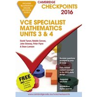 Cambridge Checkpoints Vce Specialist Mathematics 2016 and Quiz Me More von Cambridge-Hitachi