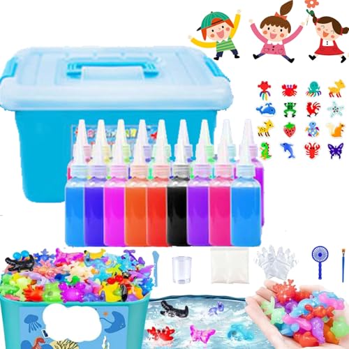 Magic Water Elf Toy Kit, Aqua Fairy Water Gel Kit, Color Changing Magic Water Elf, Children Handmade Aqua Gel Sensory Toy Set, 3D Ocean DIY Water Magical Creatures Colloid Toys (18 Colors) von Camic