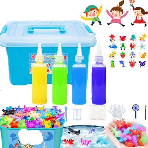 Magic Water Elf Toy Kit, Aqua Fairy Water Gel Kit, Color Changing Magic Water Elf, Children Handmade Aqua Gel Sensory Toy Set, 3D Ocean DIY Water Magical Creatures Colloid Toys (4 Colors) von Camic