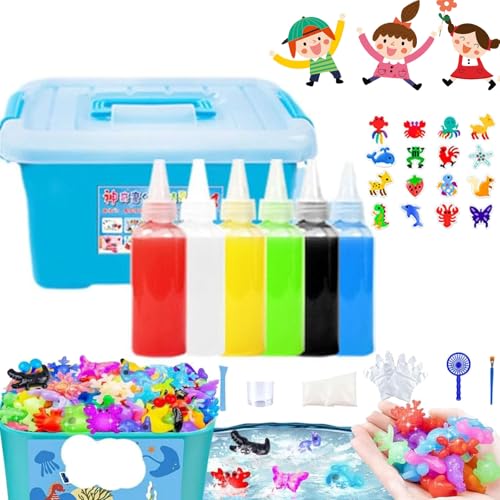 Magic Water Elf Toy Kit, Aqua Fairy Water Gel Kit, Color Changing Magic Water Elf, Children Handmade Aqua Gel Sensory Toy Set, 3D Ocean DIY Water Magical Creatures Colloid Toys (6 Colors) von Camic