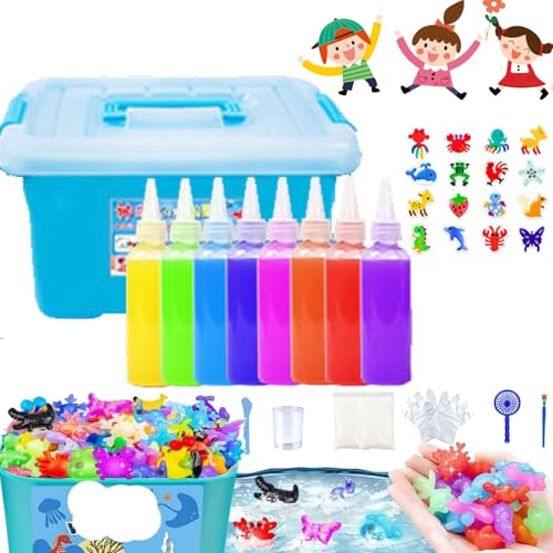 Magic Water Elf Toy Kit, Aqua Fairy Water Gel Kit, Color Changing Magic Water Elf, Children Handmade Aqua Gel Sensory Toy Set, 3D Ocean DIY Water Magical Creatures Colloid Toys (8 Colors) von Camic