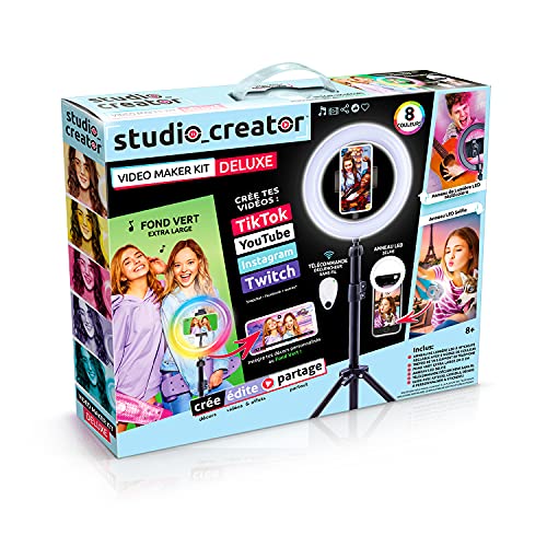 Studio Creator Studio Influencer Video Maker Kit Deluxe-INF 003, Mehrfarbig, M von Studio Creator