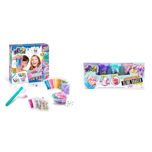 Canal Toys - DIY Schleim Set zum Selbermachen für Kinder & So Slime DIY Sensory Schleim-Set, 3er-Pack, Schleim-Shaker mit Charms & Perlen von Canal Toys