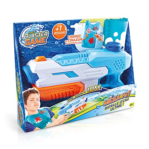Canal Toys - Hydro Blaster Set | Wasserpistole & Farbwechsel-Zielweste, Spritzpistole mit farbändernder Weste, ideal für Sommer, Pool & Garten (Blau) von Canal Toys