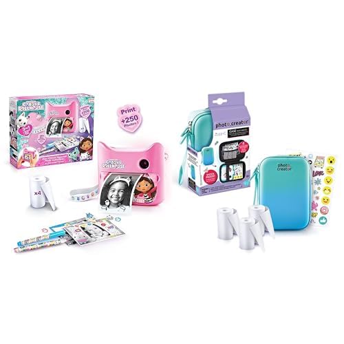 Canal Toys - Photo Creator GAB 005- Gabby, 12 MP Sofortbildkamera und CLK 012- Schutzhülle für Digitale Sofortbildkamera, Aufbewahrungstasche für Sofortbildkamera von Canal Toys