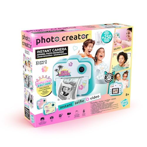 Canal Toys - Photo Creator – Sofortbildkamera Limitierte Edition – Thermodruck, ohne Tinte – Kinder ab 8 Jahren – CLK 028 von Canal Toys