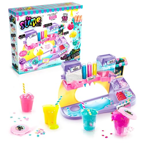 Canal Toys - So Slime DIY Slime Station Set - Eigenen duftenden Schleim mit Glitzer, Charms & Perlen kreieren - Fluffy Slime Shaker Kit - Knet-Spielzeug & Butter Slime Bastelset für Kinder ab 6 von Canal Toys