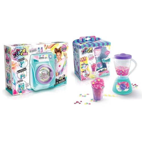 Canal Toys So Slime SSC 134 DIY Tie Dye Slime mit Waschmaschine Mixer und SSC 153 DIY Slime Milkshake Maker mit Perlen für Dekorationen und Mixer Machen Sie Ihre eigenen duftenden Schleim von Canal Toys