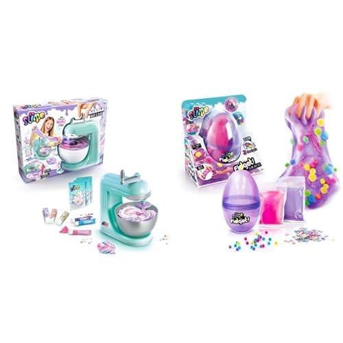 Canal Toys - So Slime SSC 229- DIY Marmor Schleim mit Perlen für Dekorationen und Slime Stand Mixer und So Slime Fidget Egg, Ready Fluffy Slime mit Charms, Egg Slime Set, Fluffy Slime Egg für Kinder von Canal Toys