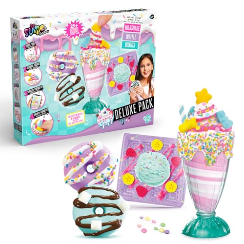 So Slime Sensations Sugary Crush Deluxe Pack - Machen Sie lustige Schleim-Leckereien aus verschiedenen Verbindungen - Milchshake, Waffeln, Donuts 6+ von Canal Toys