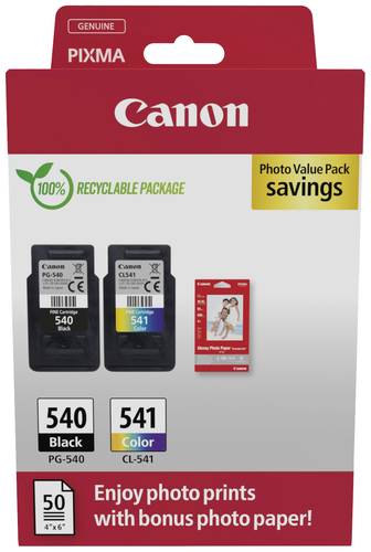 Canon Druckerpatrone PG-540/CL-541 Photo Value Pack Original 2er-Pack Schwarz, Cyan, Magenta, Gelb 5 von Canon