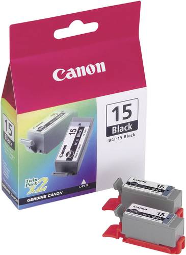 Canon Druckerpatrone BCI-15BK Original 2er-Pack Schwarz 8190A002 von Canon