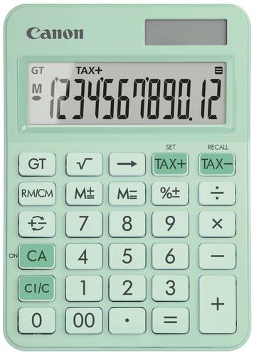 Canon LS-125KB-GR Taschenrechner Grün Display (Stellen): 12 batteriebetrieben, solarbetrieben (B x von Canon