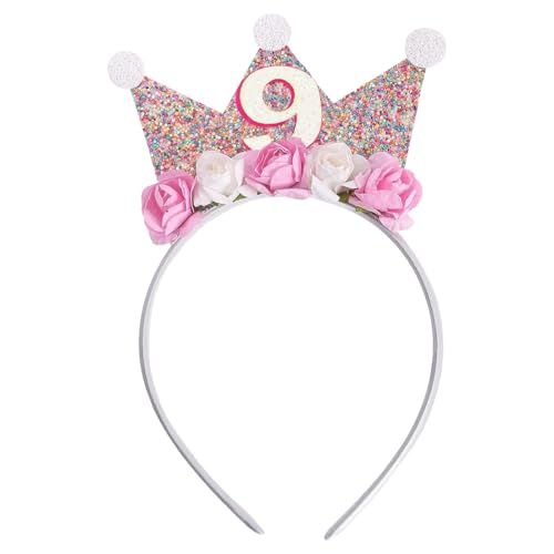 Capaneus 9 Jahr Geburtstagskrone,Krone Geburtstag 9 Jahre Mädchen,Geburtstagskrone Mädchen 9 Jahre,Crown 9 Jahr Geburtstag Mädchen mit Rose Blumen,Mädchen Geburtstag Stirnband,Spielzeug Capaneus 9 Jahr Geburtstagskrone,Krone Geburtstag 9 Jahre Mädchen,Geburtstagskrone Mädchen 9 Jahre,Crown 9 Jahr Geburtstag Mädchen mit Rose Blumen,Mädchen Geburtstag Stirnband,Spielzeug von Capaneus