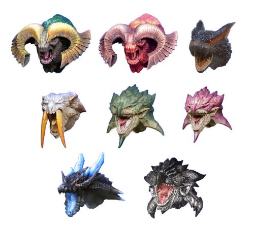 Monster Hunter - Hunting Trophy Magnet Collection (8pcs) (japan import) von Capcom