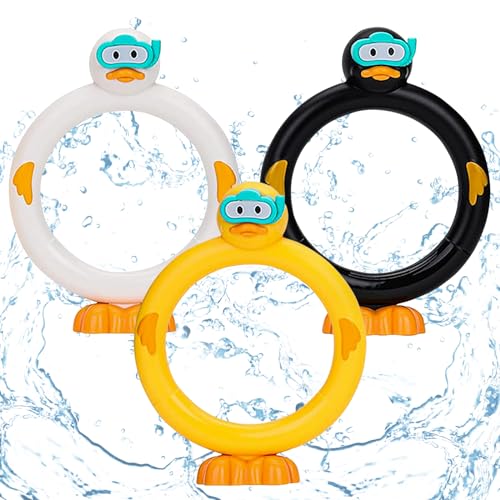 Capgoost Tauchspielzeug Set, Tauchen Spielzeug Unterwasser, Pool Spielzeug, Tauchspielzeug für Kinder, Tauchringe Schwimmbad Spielzeug, Diving Rings für Kind für Unterwasserspiel Tauchtraining von Capgoost