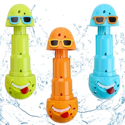 Tauchspielzeug, 3 Stück Tauchringe für Kinder, Unterwasser Tauchen Set, Schwimmbad Spielzeug, Tauchspielzeug Tauchtiere, Tauchstäbe Tauchringe für Kinder ab 6 für Unterwasserspiel & Tauchtraining(C) von Capgoost