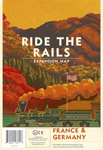 Capstone Games | Iron Rail 2 Ride The Rails France & Germany | Board Game | Expansion | 3 to 5 Players Ages 12+ von Capstone Games