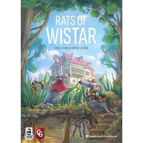 Capstone Games: Rats of Wistar – Brettspiel für BAU- und Arbeiterplatzierung, Spielen als Ratten, Explore-Escape-Invent, ab 14 Jahren, 1–4 Spieler, 90 Minuten von Capstone Games