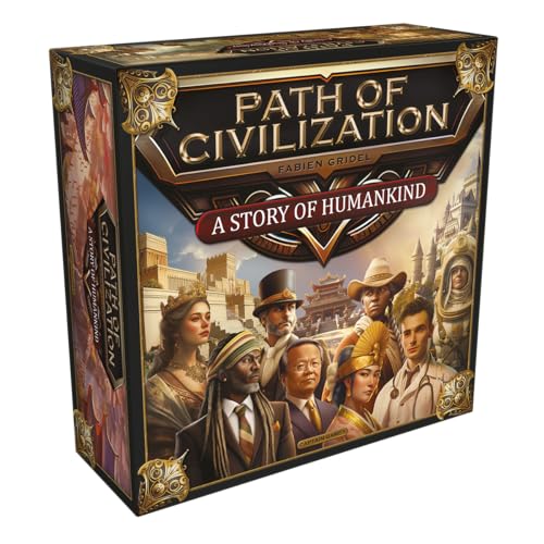 Captain Games, Path of Civilization, Kennerspiel, Brettspiel, 1-5 Spieler, Ab 14+ Jahren, 20 Minuten pro Spieler, Deutsch, Mehrfarbig, Bunt von Captain Games