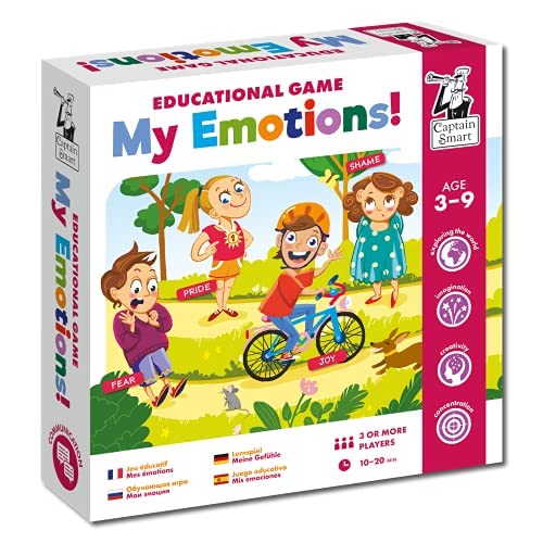 Captain Smart Lernspiel für Kinder, My Emotions | Emotionen, Ausdrücke, Vorstellungskraft | 3+ Spieler | Brettspiel für Lernspielzeug, Geschenk für Kinder 3-9 Jahre alt von Captain Smart