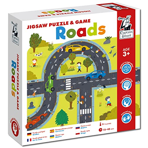 Captain Smart Mein erstes Puzzle Straße Kinder-Puzzle Spielzeug für Kinder ab 3 Jahre Puzzle-Set Progressive Puzzel Kinderspielzeug Spiele & Geschenke für Baby kleine Kinder von Captain Smart