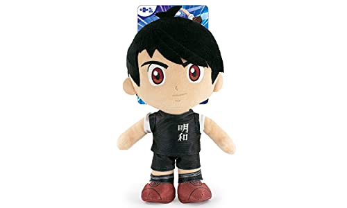 Captain Tsubasa - 30cm Plüschtiere der Hauptfiguren, Tsubasa Ohzora, Genzo Wakabayashi, Kojiro Hyuga, Ryo Ishizaki Sammleredition - Super Soft Qualität (30cm, Kojiro Hyuga) von Captain Tsubasa