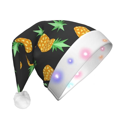 Ananas LED-Weihnachtsmütze für Erwachsene – lebendige Farben und langlebige LED-Lichter für Weihnachtsmütze von CarXs