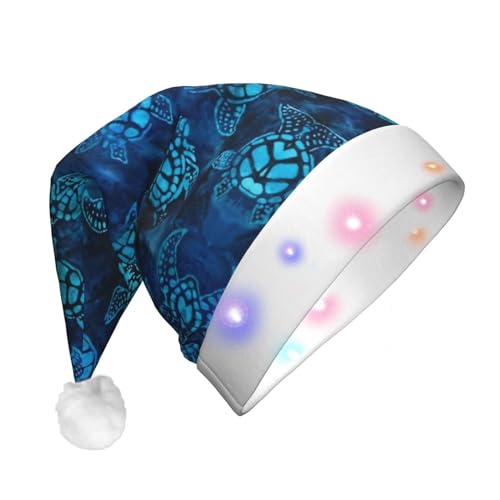 Blaue LED-Weihnachtsmütze für Erwachsene, lebendige Farben und langlebige LED-Lichter für Weihnachtsmütze von CarXs