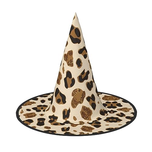 Einzigartiger Halloween-Hut mit Tier-Leoparden-Motiv, Oxford-Tuchmaterial, perfekt für Partys und Kostümveranstaltungen von CarXs