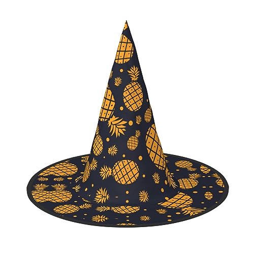 Goldene Ananas Einzigartiger Halloween-Hut - Oxford-Tuchmaterial, perfekt für Partys und Kostümveranstaltungen von CarXs