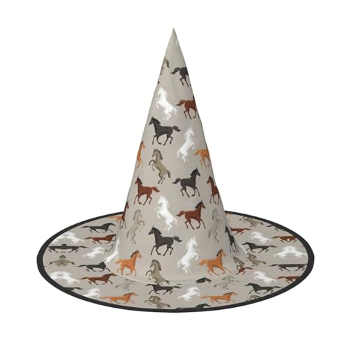 Niedlicher Pferd, einzigartiger Halloween-Hut – Oxford-Tuchmaterial, perfekt für Partys und Kostümveranstaltungen von CarXs