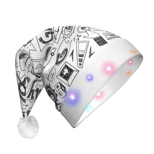 Videospiel-LED-Weihnachtsmütze für Erwachsene – lebendige Farben und langlebige LED-Lichter für Weihnachtsmütze von CarXs