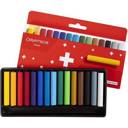 CARAN D'ACHE Neocolor I - Ölkreide, Junior, L 5 cm, Dicke 8,5 mm, Sortierte Farben, 15 Stk/ 1 Pck CARAN D'ACHE Neocolor I - Ölkreide, Junior, L 5 cm, Dicke 8,5 mm, Sortierte Farben, 15 Stk/ 1 Pck von Caran D'ache