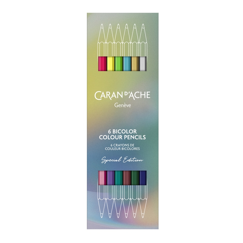 Caran d'Ache Buntstifte Bicolor Claim Your Style v5 6 Stk. - Sonderedition von Caran d'Ache