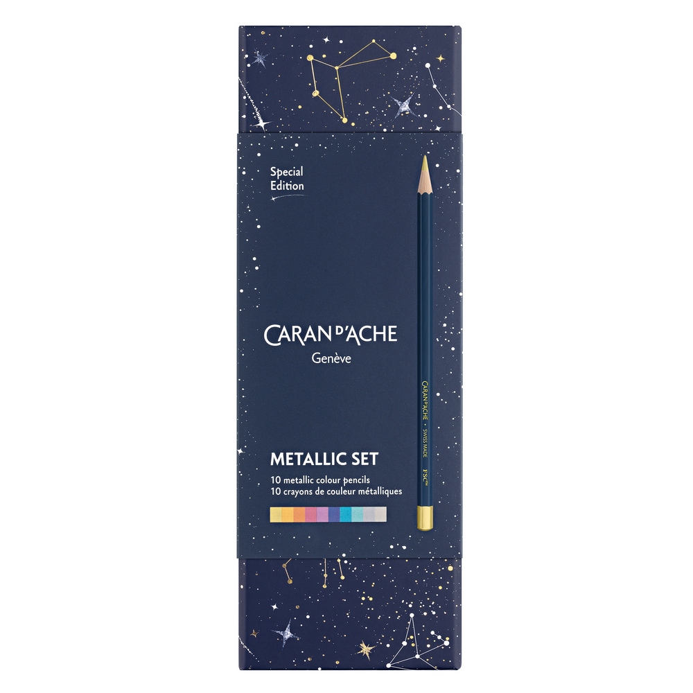 Caran d'Ache Buntstifte Cosmic Blue 10 Stk. - Special Edition von Caran d'Ache