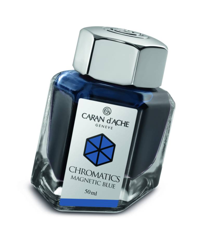 Caran d'Ache Tintenfass Chromatics Magnetic Blue 50ml von Caran d'Ache