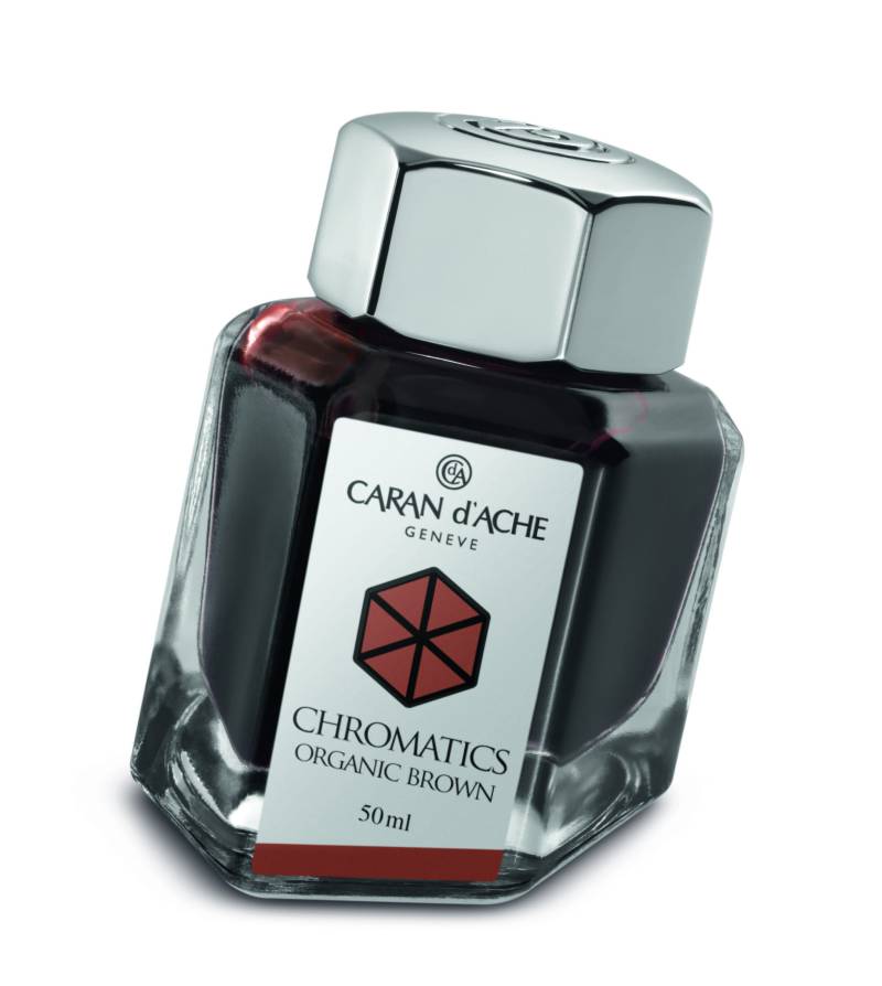 Caran d'Ache Tintenfass Chromatics Organic Brown 50ml von Caran d'Ache